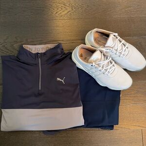 Puma Golf Course Block Quarter Zip